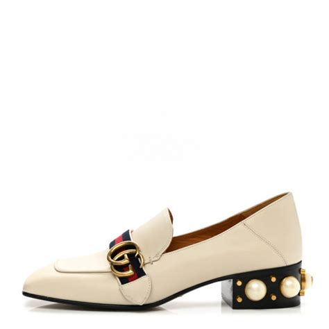 gucci 35 mm loafers pearls|gucci betis glamour calfskin.